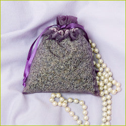 Lavender Feathered Fringed Sachet - Autumn's  Eve
